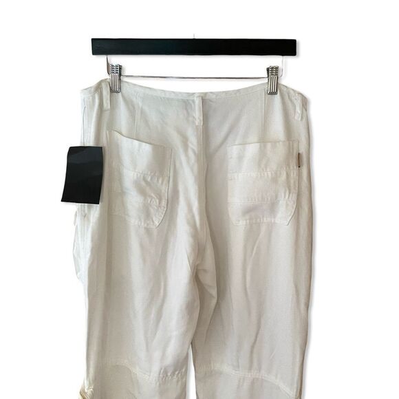 NWT Retrofete Kelani Jeans pants white cargos loose fit low rise SER.O.YA Sz 30 - Picture 7 of 16